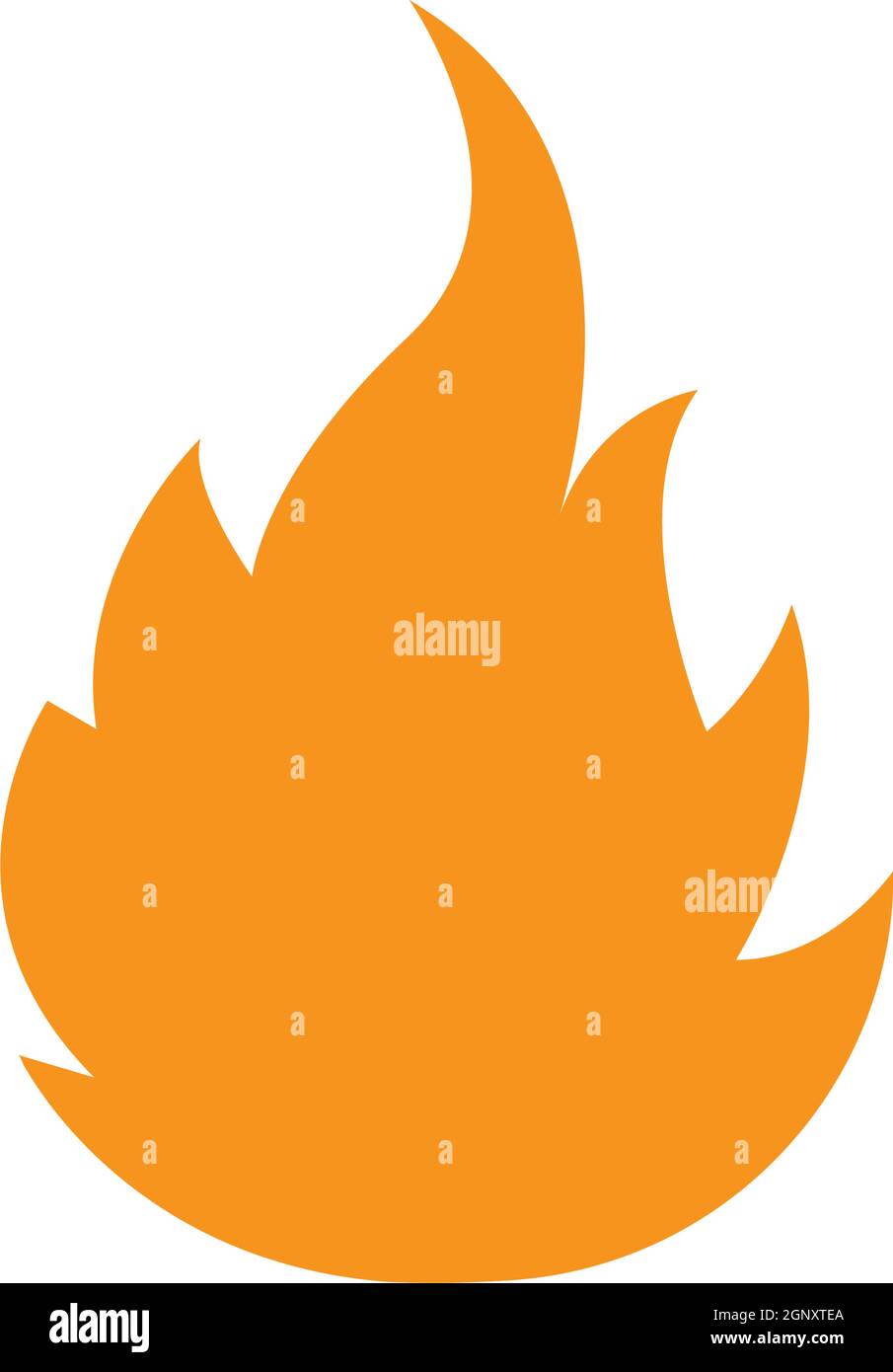 Logo Fire Flame icône vecteur illustration design Illustration de Vecteur