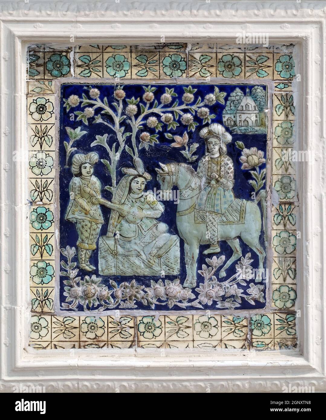 Temple Jain (également appelé Temple Parshwanath) à la rue du Temple Badridas à Kolkata, Bengale occidental, Inde Banque D'Images