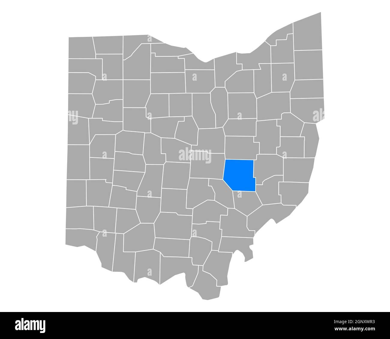 Carte de Muskingum dans l'Ohio Banque D'Images