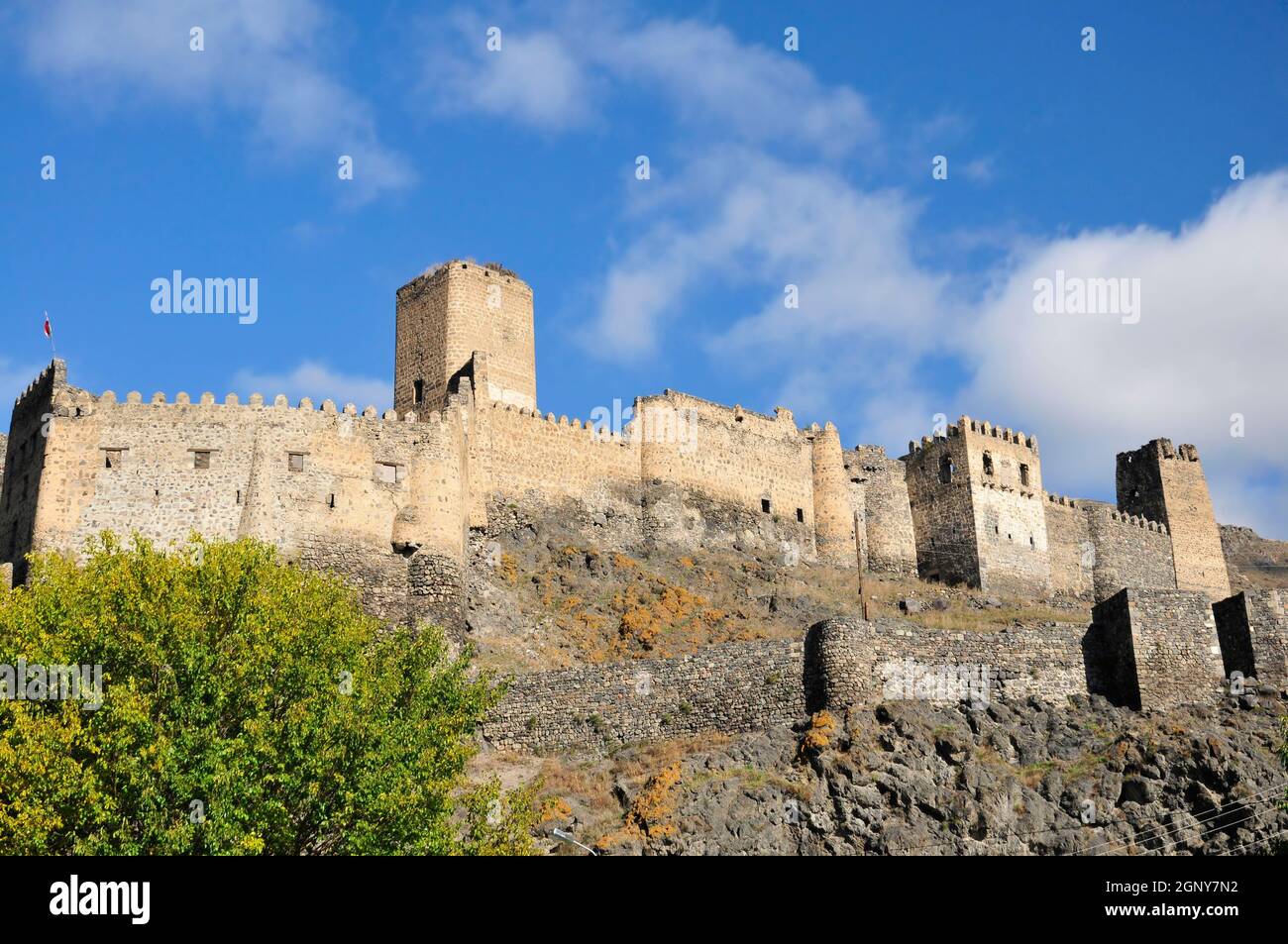 Géorgie, région de Meskheti, forteresse de Khertvisi Banque D'Images