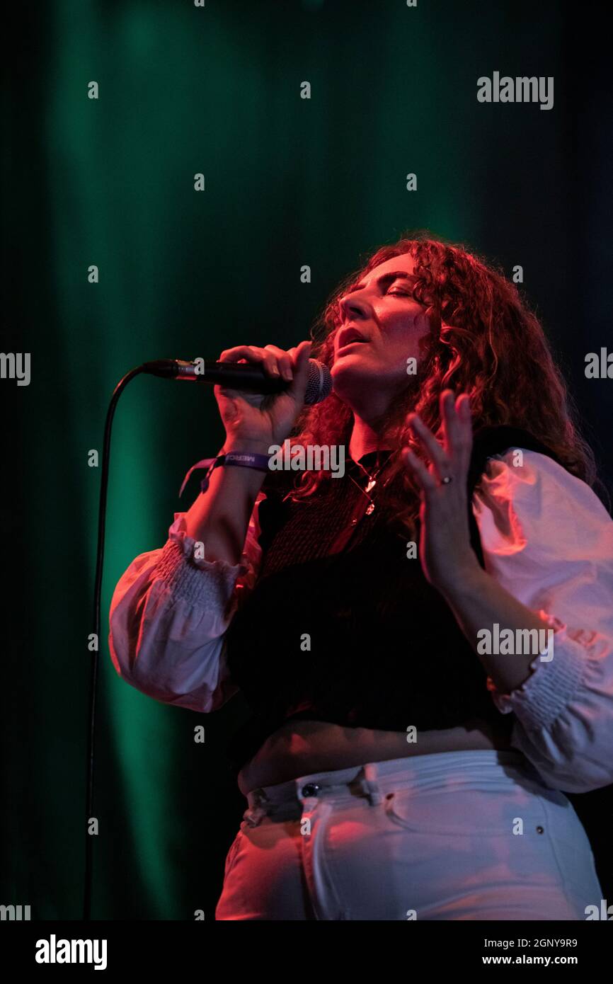 Barcelone, Espagne. 2021.09.25. Concert d'artiste Planningtorock à la Mercè/BAM. Photographe: Aitor Rodero. Banque D'Images