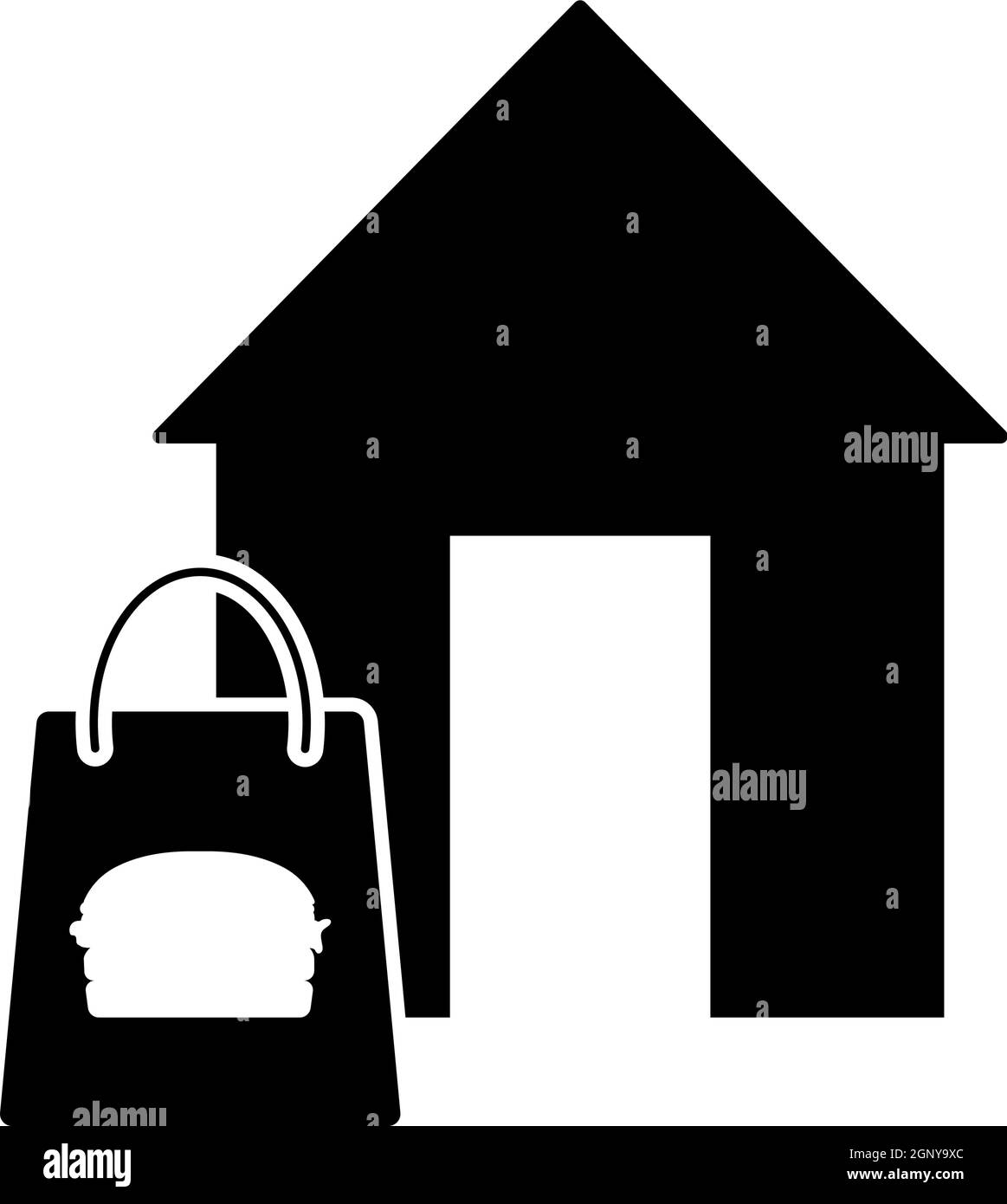 Icône livraison de nourriture Illustration de Vecteur