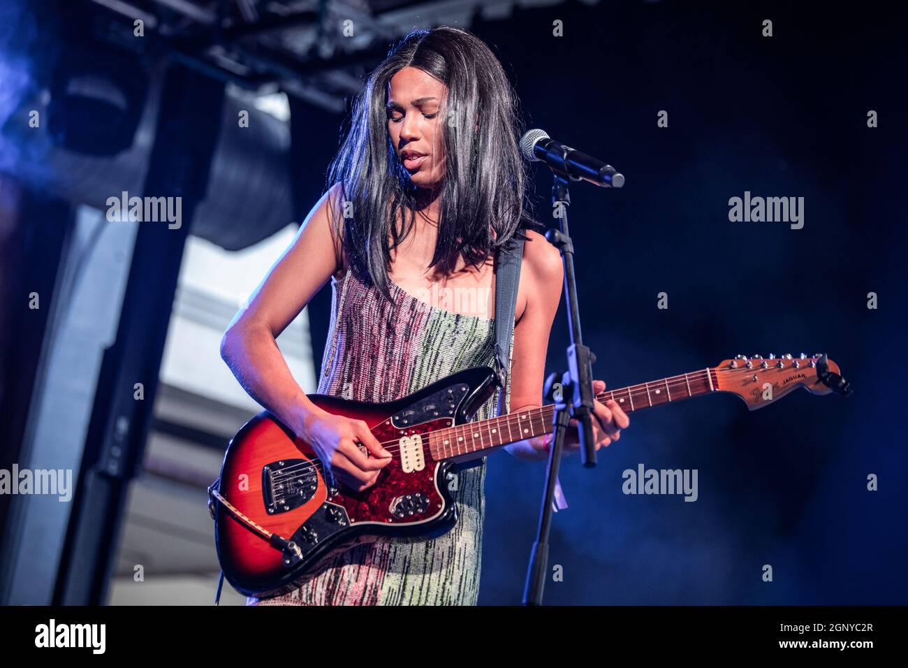 Barcelone, Espagne. 2021.09.26. Concert d'artiste Yndi à la Mercè/BAM. Photographe: Aitor Rodero. Banque D'Images