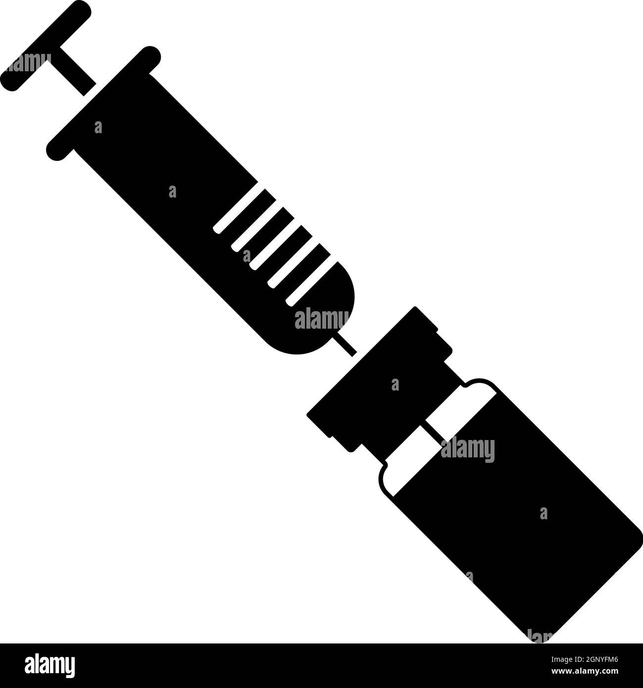 Icône vaccin Covid Illustration de Vecteur