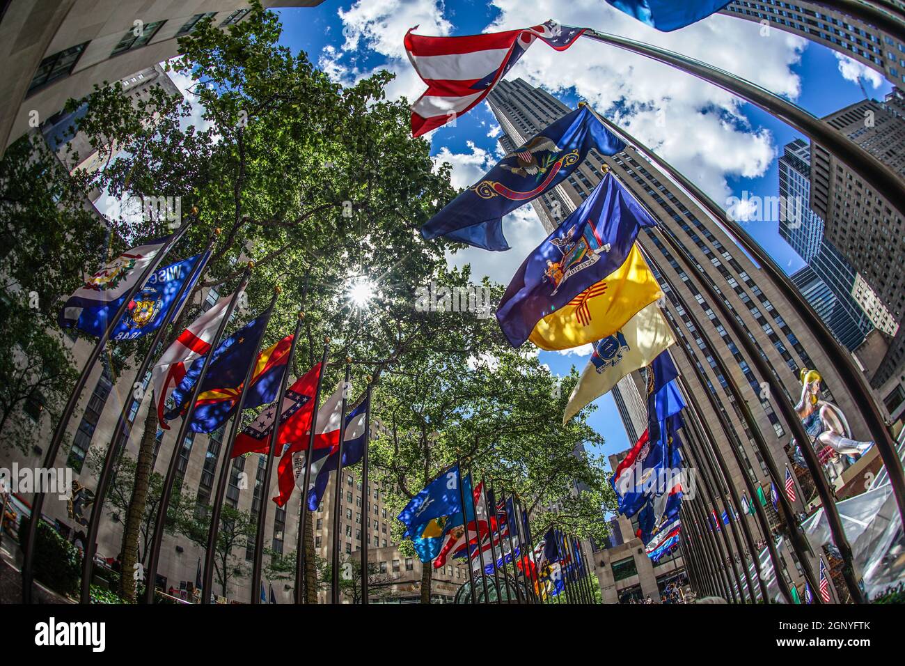Image du Rockefeller Center (New York). Lieu de tournage : New York, Manhattan Banque D'Images Image du Rockefeller Center (New York). Lieu de tournage : New York, Manhattan Banque D'Images