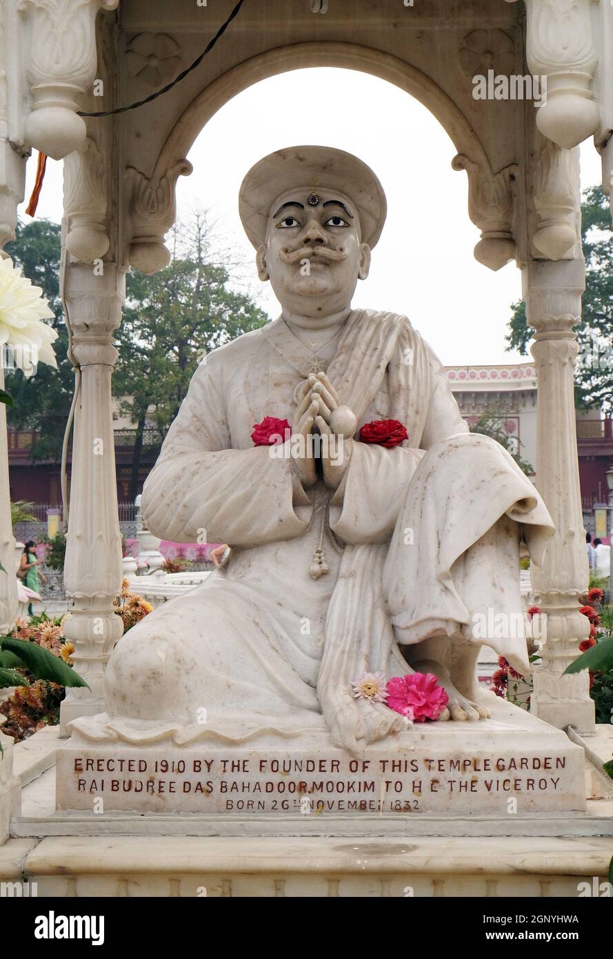Jain Temple (également appelé Parshwanath Temple) est un temple Jain à Badridas Temple Street à Kolkata, Bengale occidental, Inde Banque D'Images