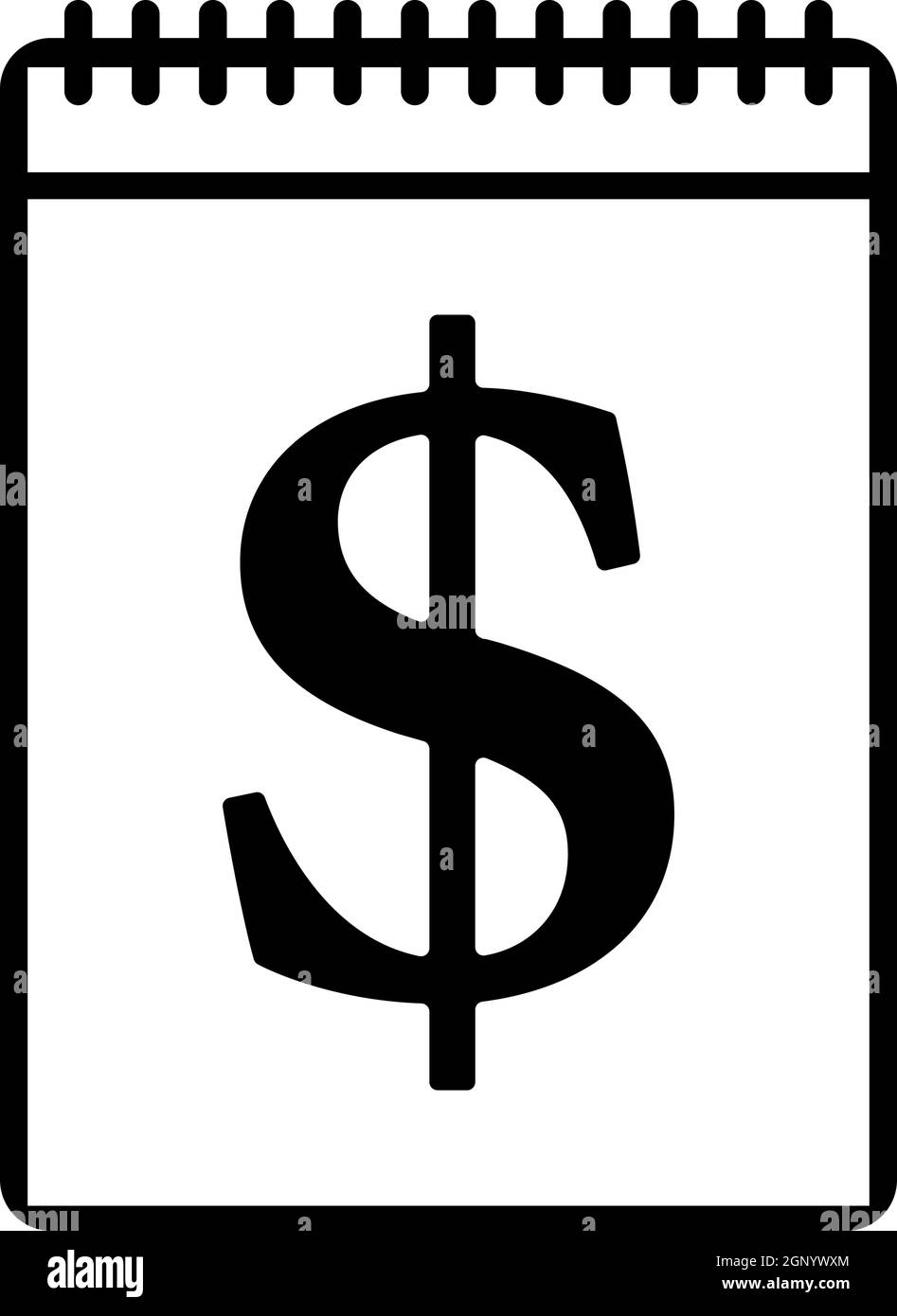 Icône de calendrier dollar Illustration de Vecteur