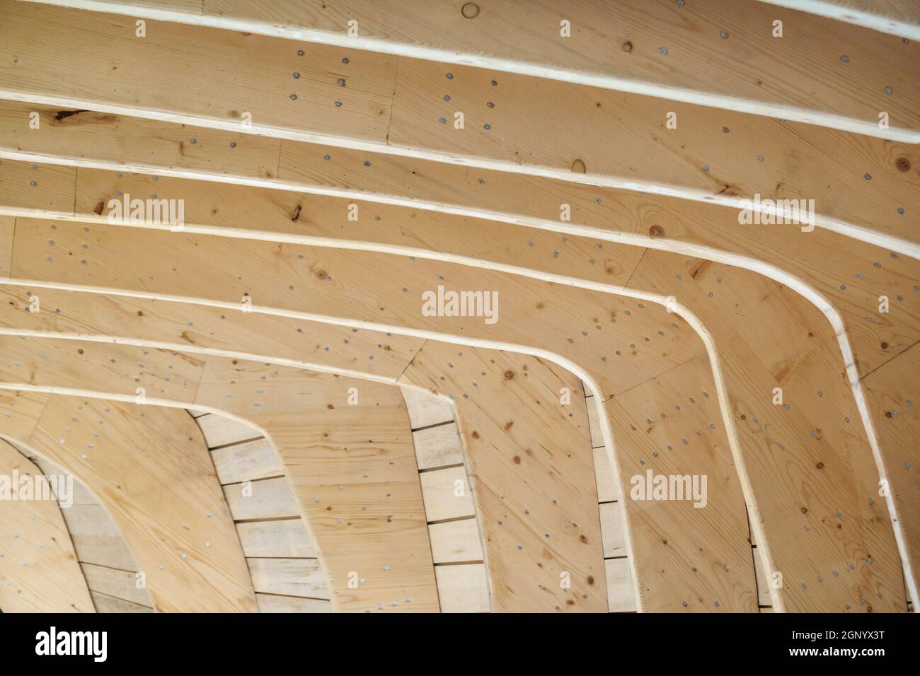 Maison en bois, détail architectural en bois Banque D'Images