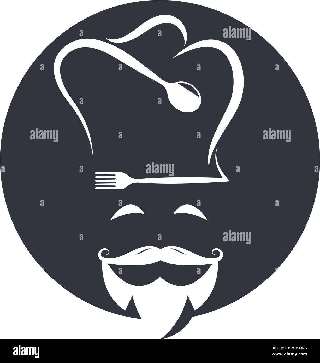 illustration vectorielle du logo du chapeau chef Illustration de Vecteur