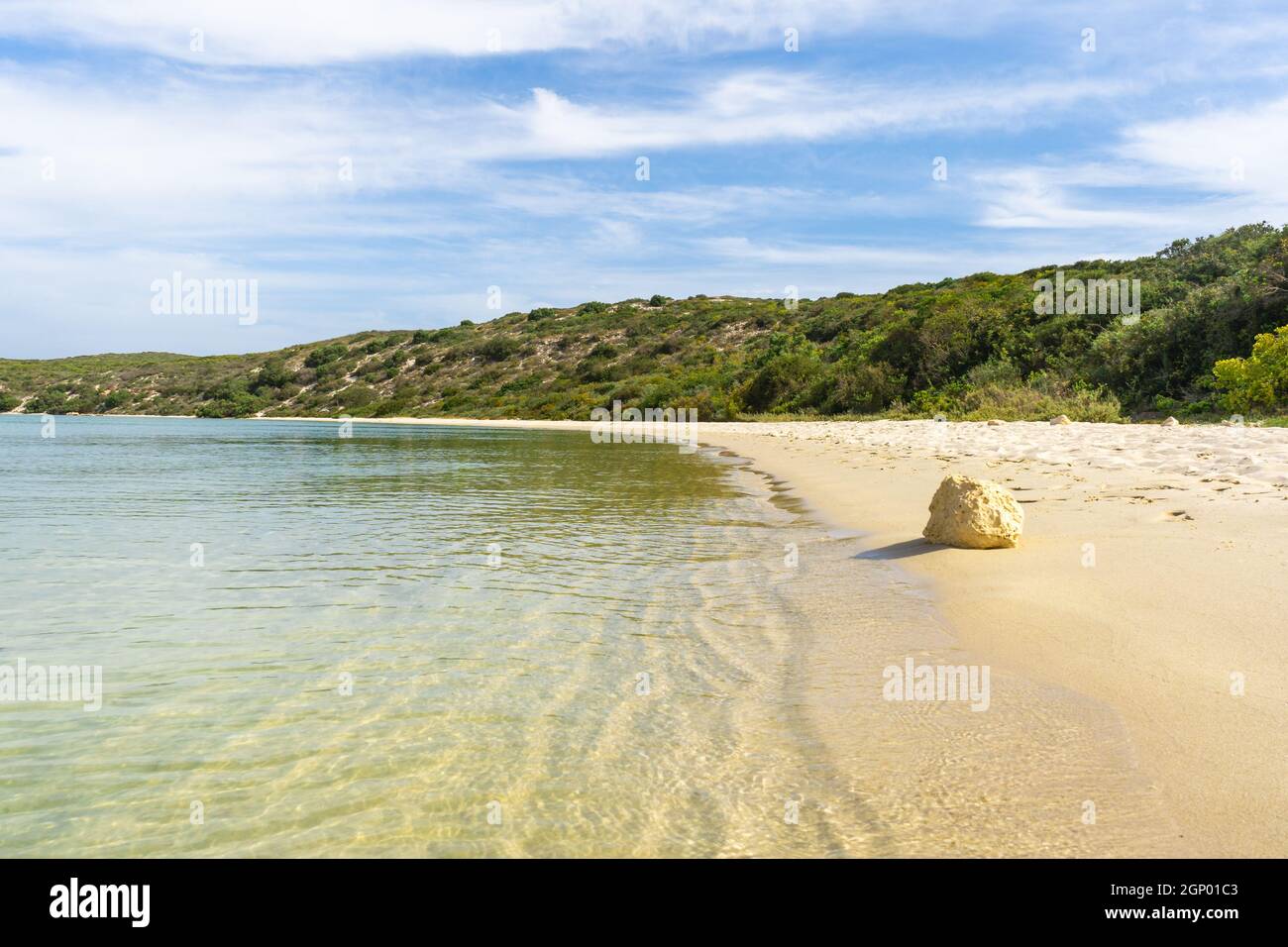 Ocean Beach au parc national de la côte ouest, afrique du Sud, près du cap. Superbe paysage et vue sur l'océan Banque D'Images