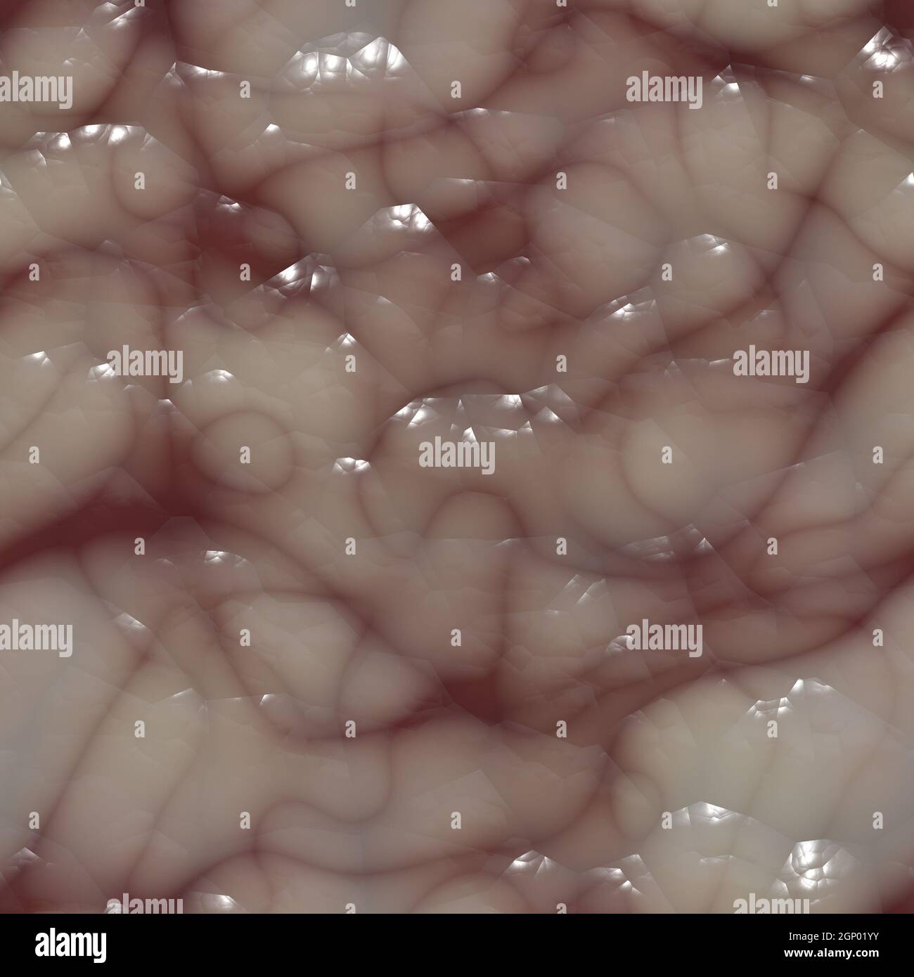 Membrane intestinale texture sans couture motif d'illustration 3D Banque D'Images