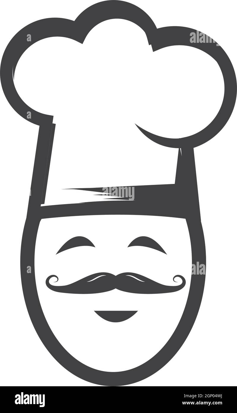 illustration vectorielle du logo du chapeau chef Illustration de Vecteur