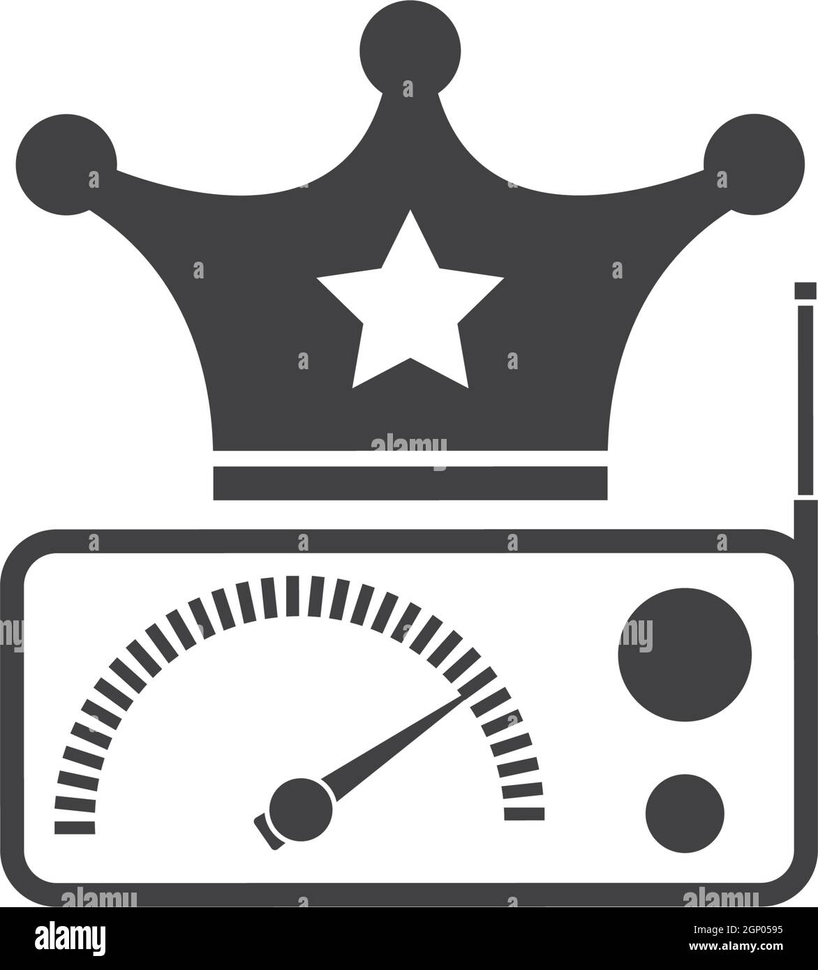 illustration vectorielle de l'icône du logo de la radio aérienne Illustration de Vecteur