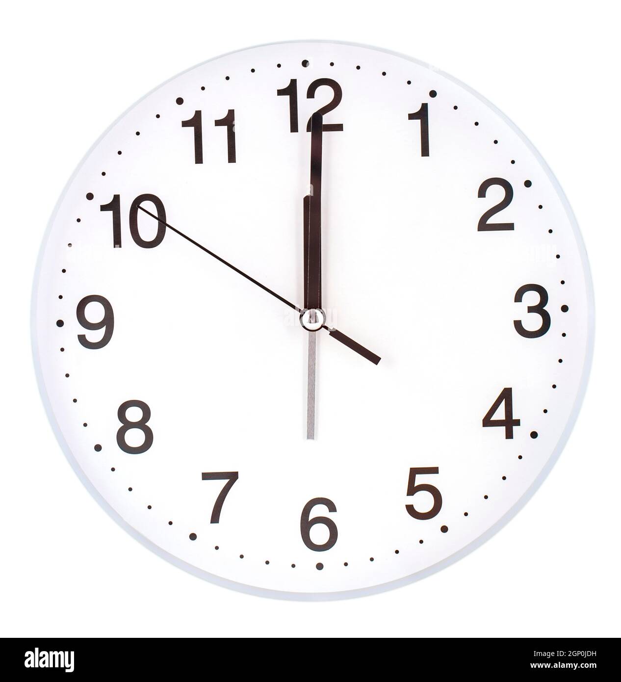 Blank horloge avec heure, minute et seconde mains isolé sur fond blanc  Photo Stock - Alamy