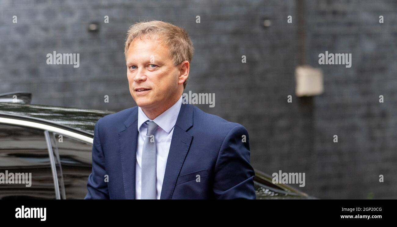 Londres, Royaume-Uni. 28 septembre 2021. Grant Shapps, secrétaire du transport arrive au 10 Downing Street London Credit: Ian Davidson/Alay Live News Banque D'Images