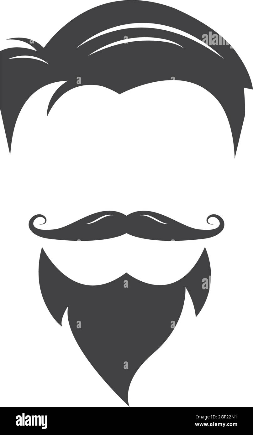 visage homme style cheveux vecteur illlustration Illustration de Vecteur