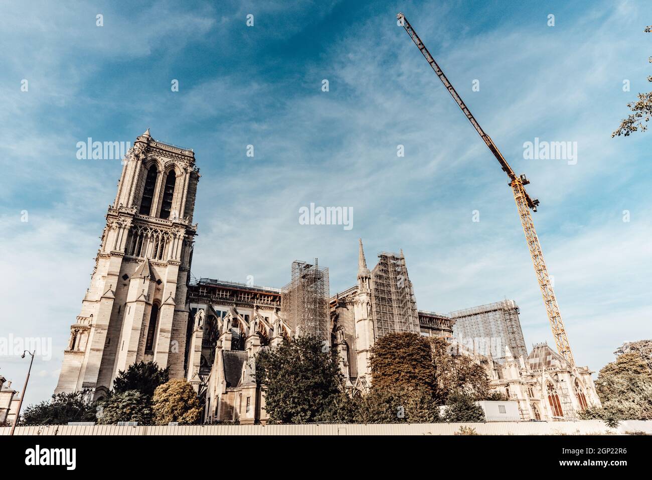 Réparation de la cathédrale notre-Dame après l'incendie de 2019 Banque D'Images