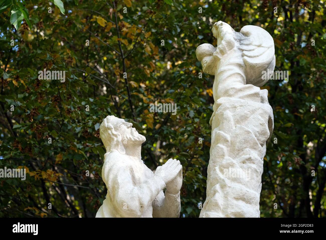 Agonie dans le jardin de Gethsemane, chemin de Marie à Klenovnik, Croatie Banque D'Images