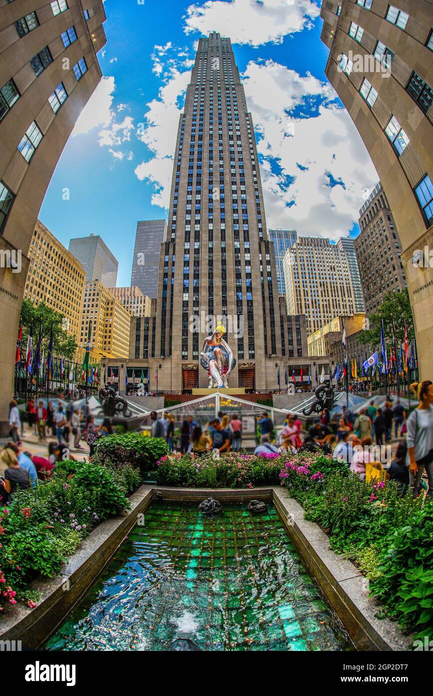 Image du Rockefeller Center (New York). Lieu de tournage : New York, Manhattan Banque D'Images Image du Rockefeller Center (New York). Lieu de tournage : New York, Manhattan Banque D'Images