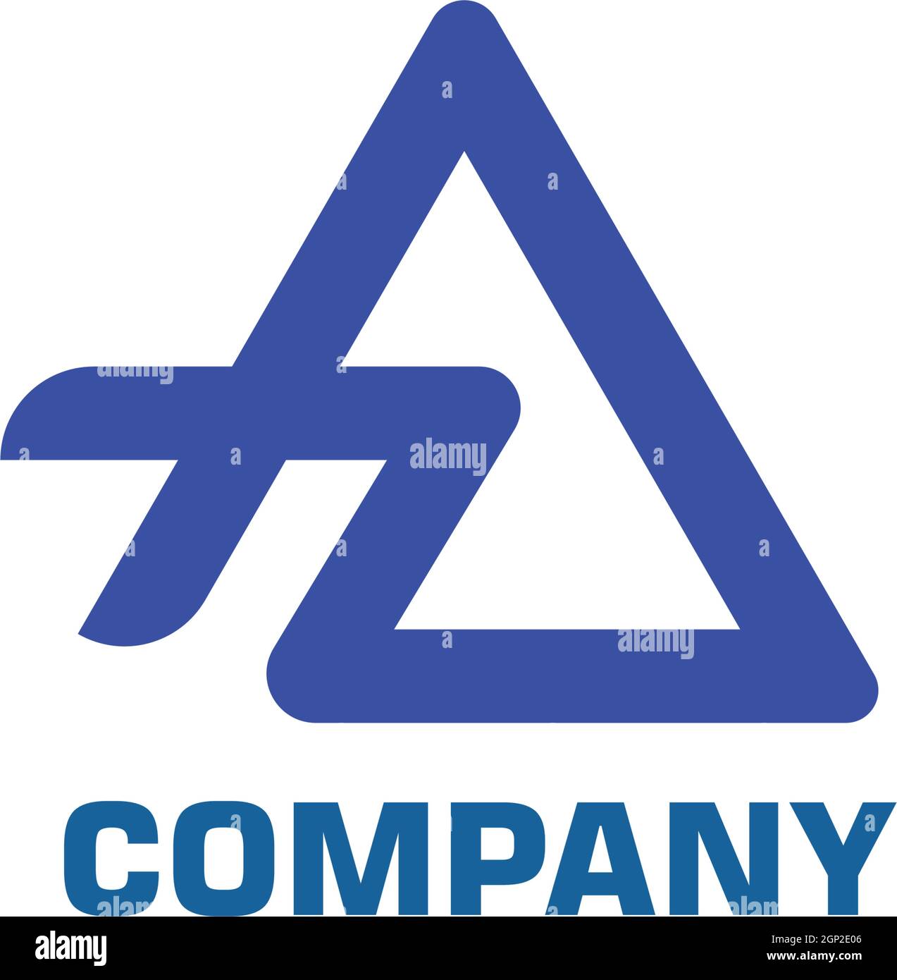 Modèle commercial de logo lettre AZ Illustration de Vecteur