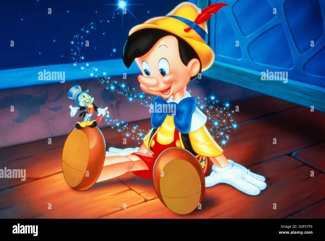 Sculpture Pinocchio Et Jiminy Cricket Dans Cage En Osier – Occasion