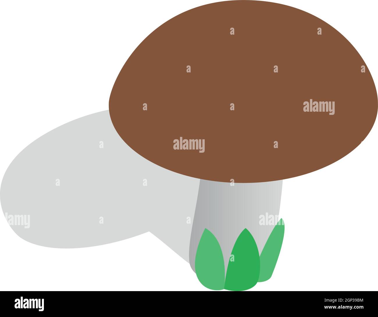 L'icône de champignons, style 3D isométrique Illustration de Vecteur