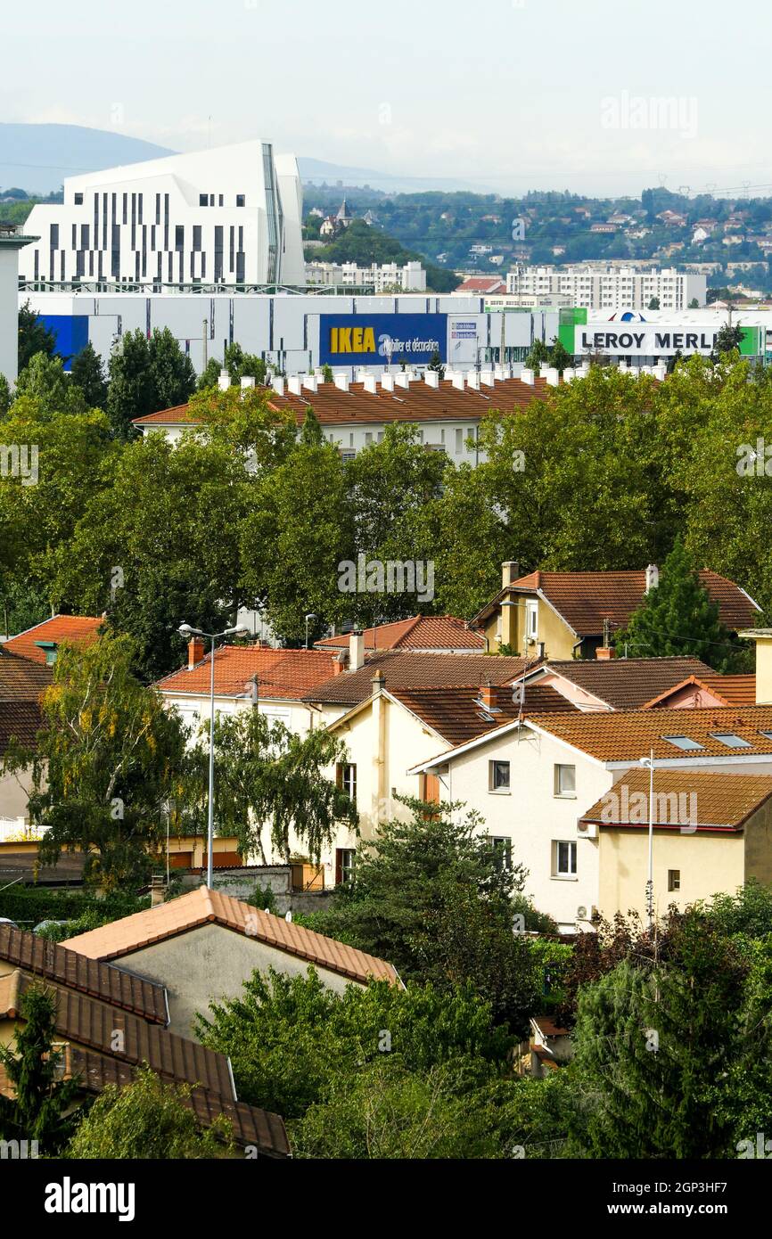 IKEA megastore, Venissieux, banlieue est de Lyon, Rhône, RÉGION DE L'AURA, France Banque D'Images