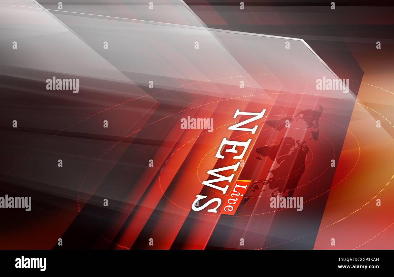 Nouvelles du monde graphique historique avec des flèches et des actualités texte. 3d illustration Banque D'Images