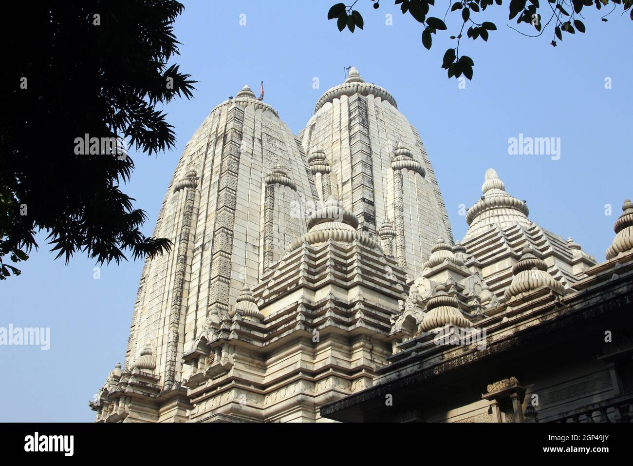 La Birla Mandir (Temple Hindou) dans la région de Kolkata, au Bengale occidental en Inde Banque D'Images