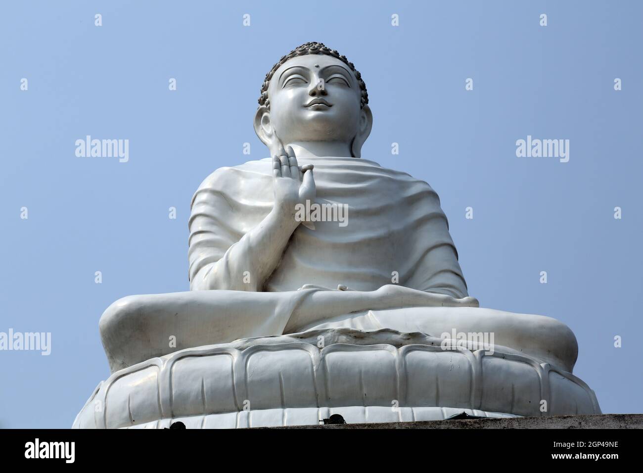 Temple bouddhiste à Howrah, West Bengal, India Banque D'Images
