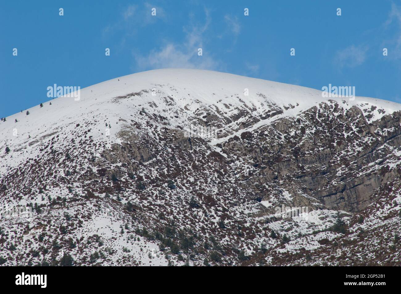 Plana Basa dans les Pyrénées de Huesca. Aragon. Espagne. Banque D'Images