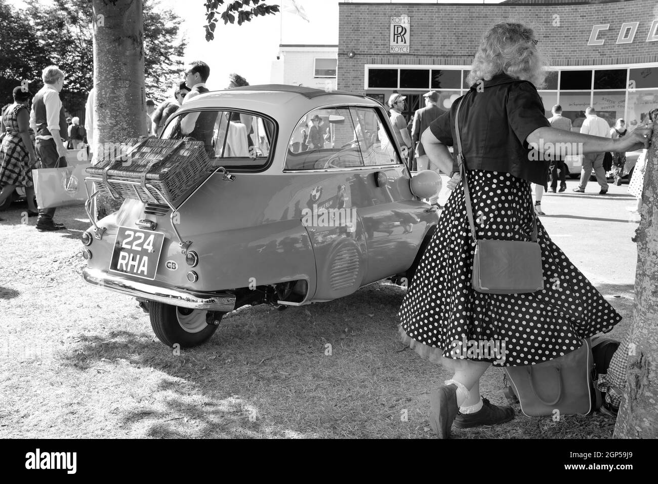2021 septembre - BMW Bubble car à la rencontre de la course de Goodwood Revival Banque D'Images