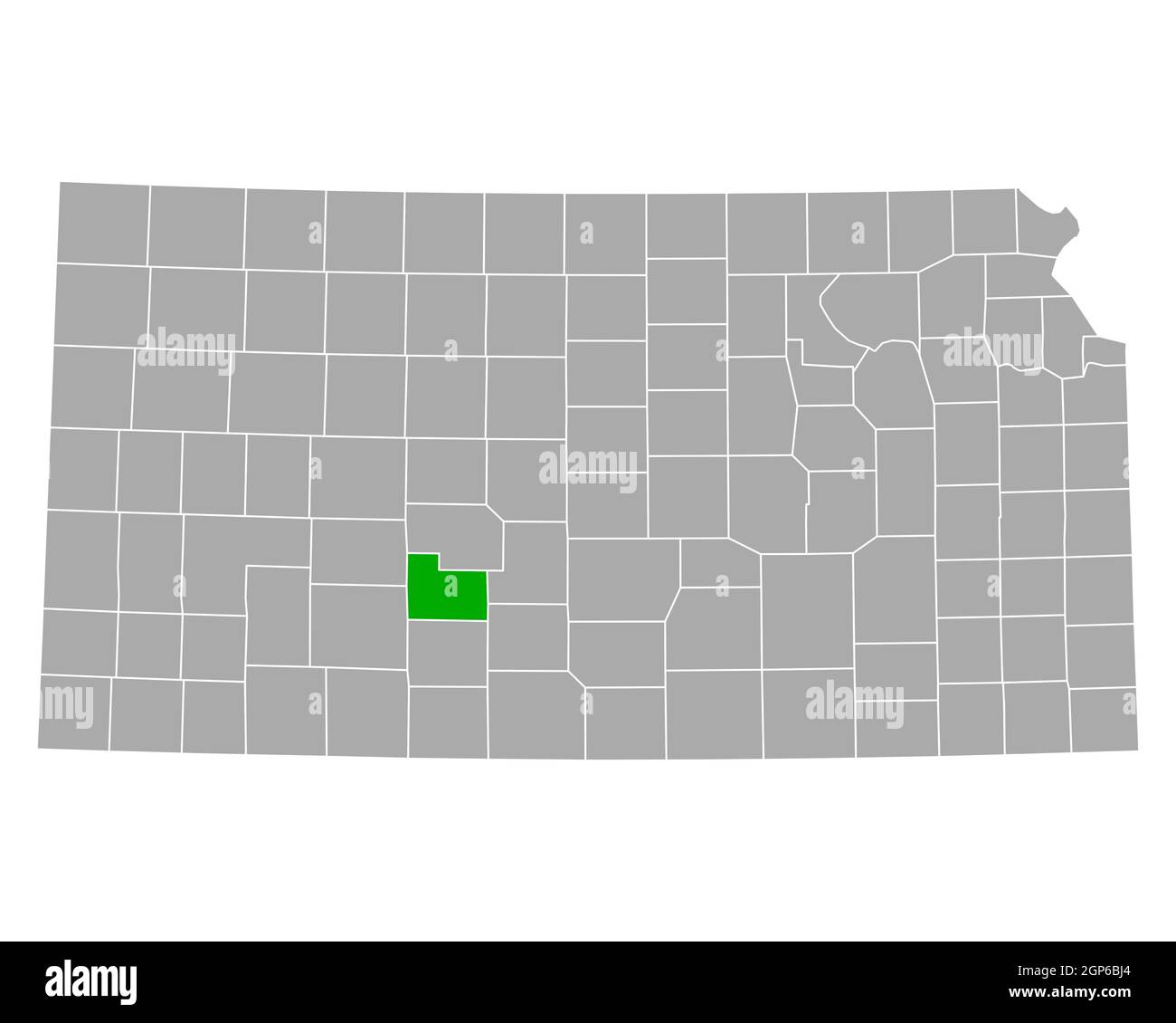 Carte d'Edwards dans le Kansas Banque D'Images