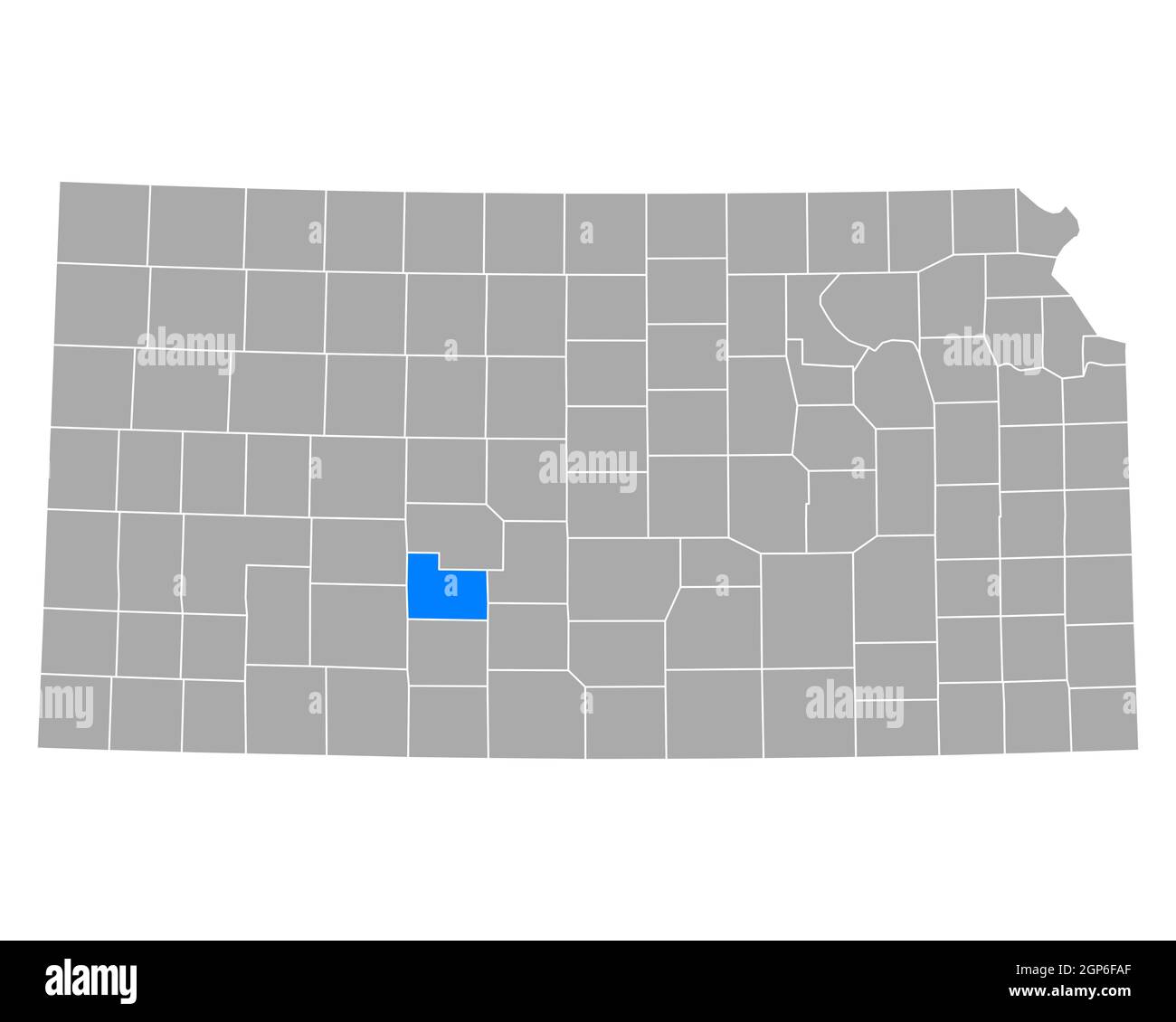 Carte d'Edwards dans le Kansas Banque D'Images