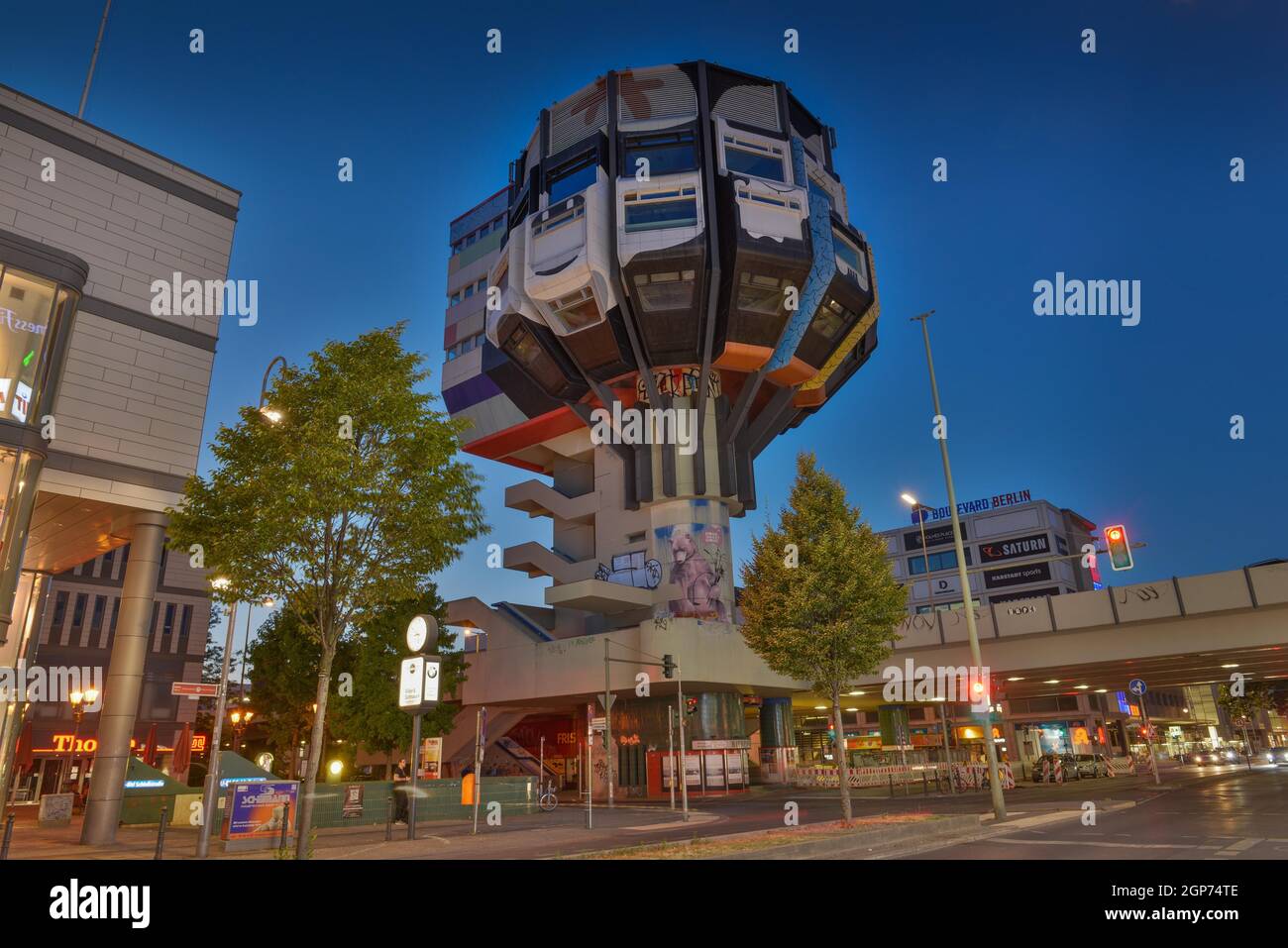 Bierpinsel, Schlossstrasse, Steglitz, Steglitz-Zehlendorf, Berlin, Allemagne Banque D'Images