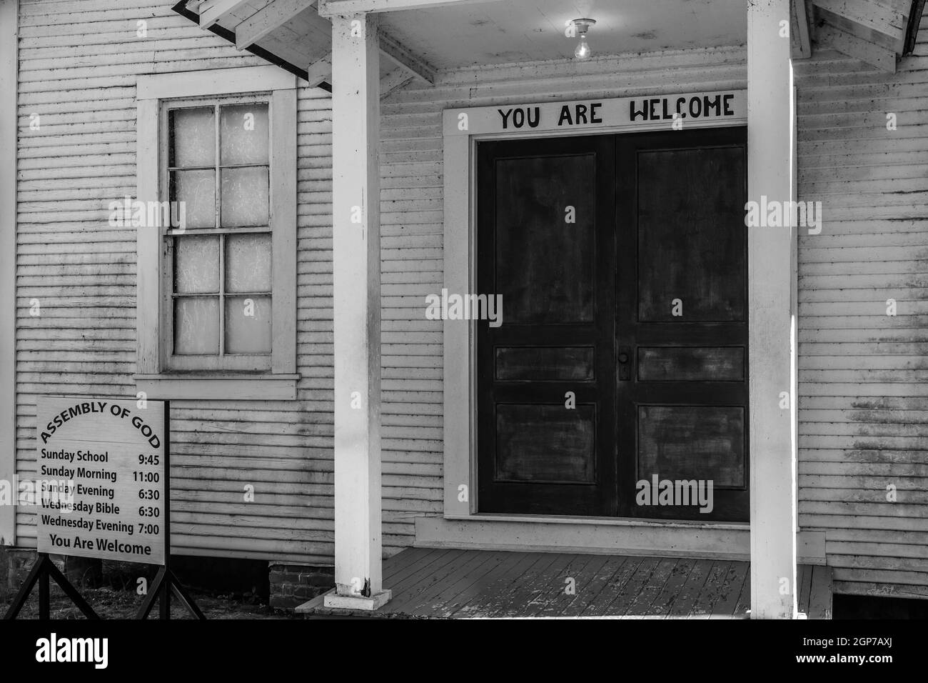 Église d'enfance Elvis Presley à Tupelo, Mississippi, États-Unis Banque D'Images