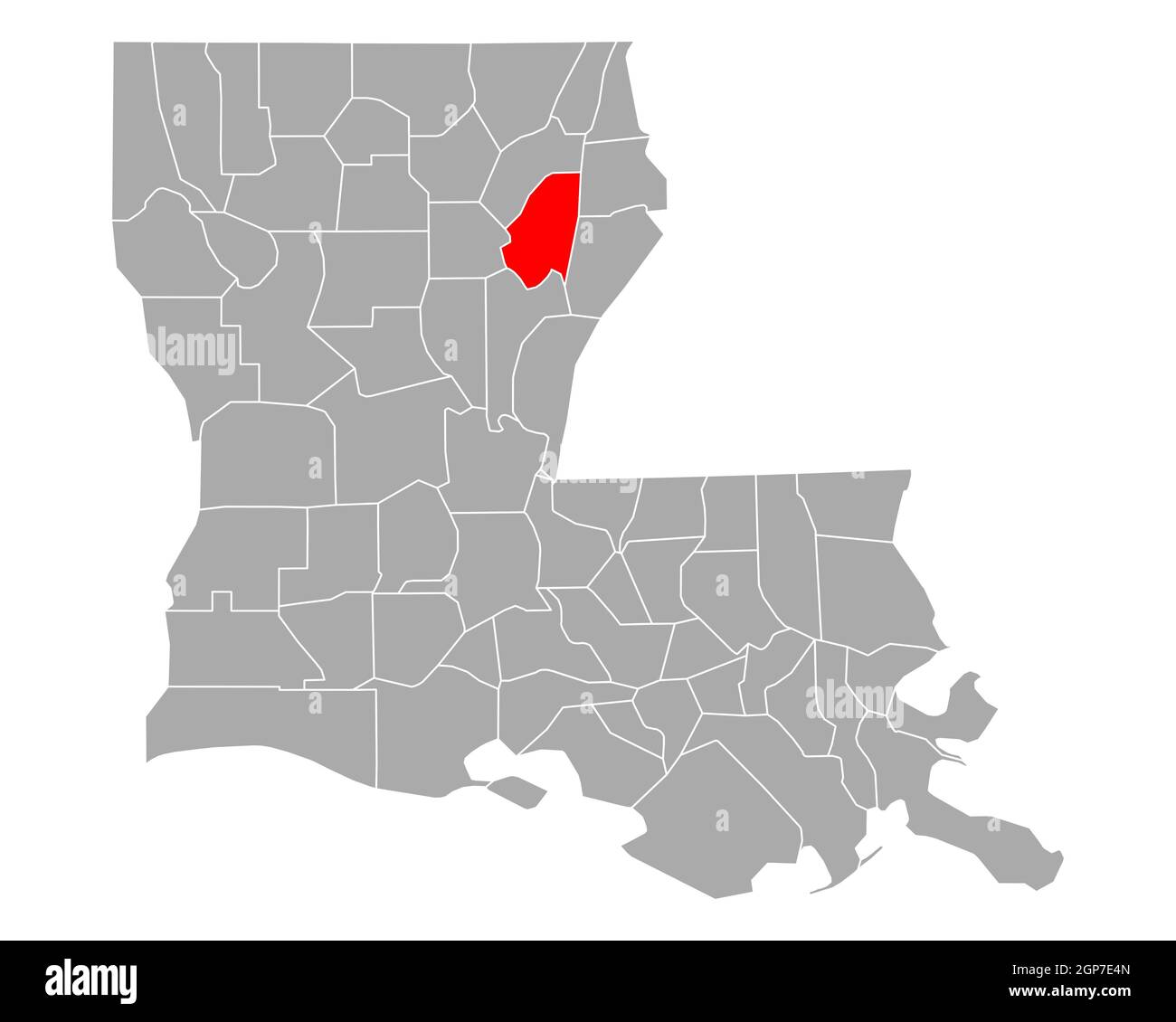 Carte de franklin louisiane Banque d'images détourées Alamy