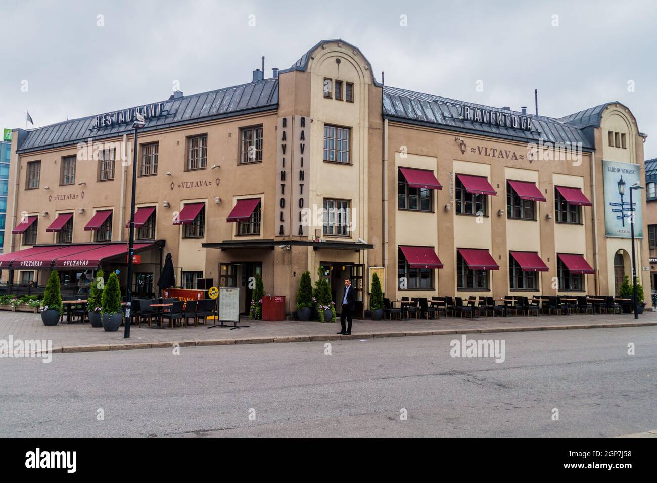 HELSINKI, FINLANDE - 25 AOÛT 2016 : restaurant tchèque Vltava à Helsinki, Finlande Banque D'Images