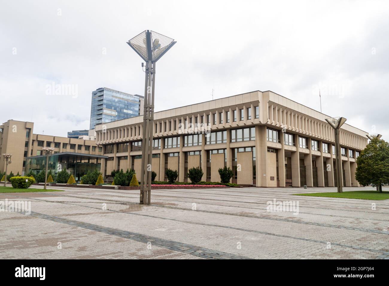 Parlement à Vilnius, Lituanie Banque D'Images