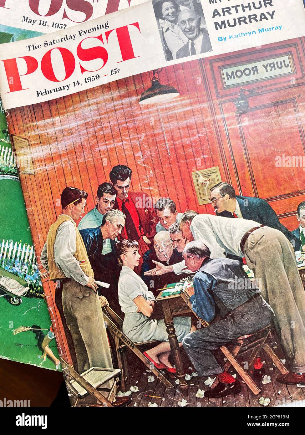 Le samedi soir Post 14 février 1959 couverture de magazine, Etats-Unis Banque D'Images