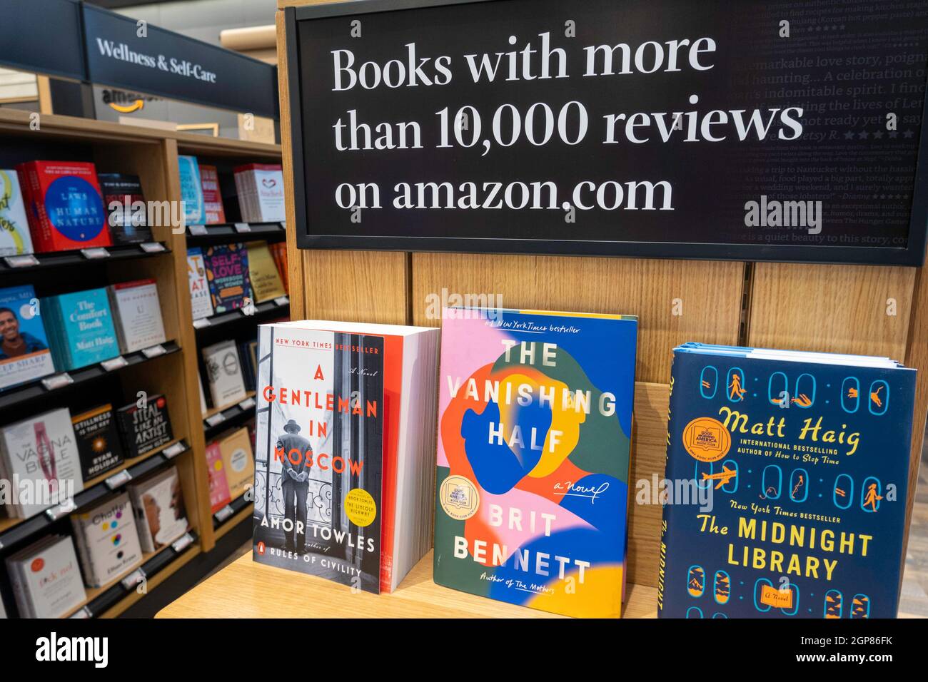 AmazonBooks Store sur West 34th Street, NYC, Etats-Unis Banque D'Images