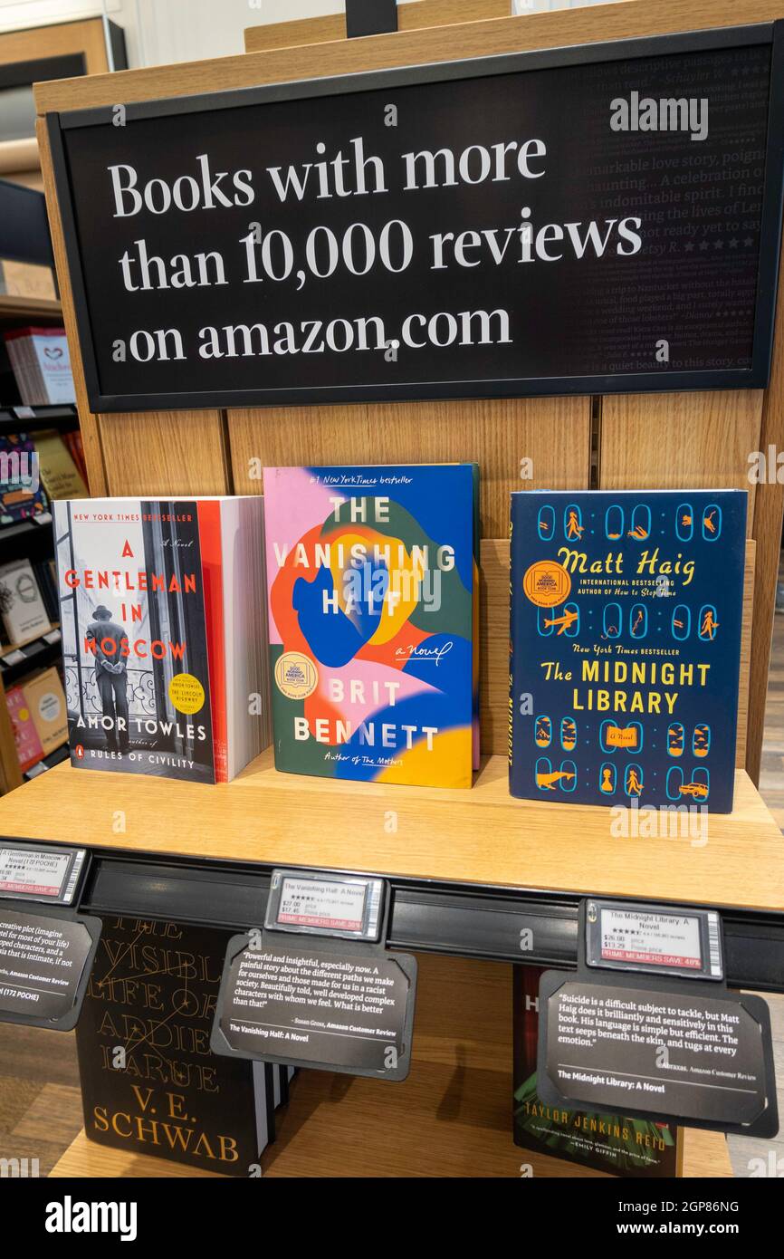 AmazonBooks Store sur West 34th Street, NYC, Etats-Unis Banque D'Images