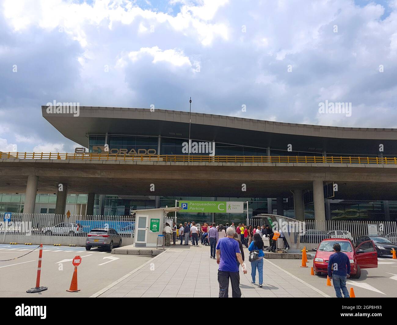 BOGOTA, COLOMBIE - 15 mars 2018 : gros plan de l'aéroport El Dorado de Bogota, Colombie Banque D'Images