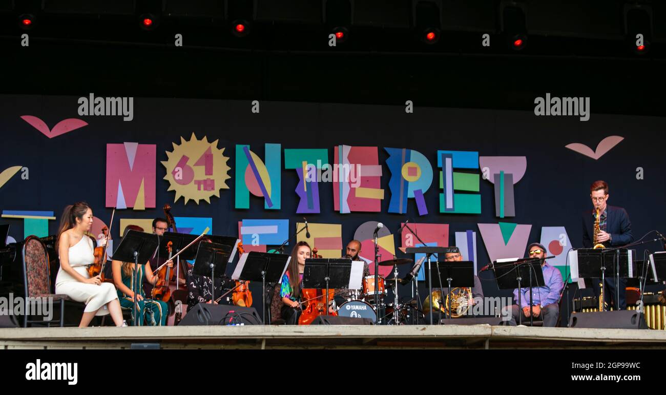 MIHO MAZAMA dirige M UNIT au Monterey Jazz Festival 2021 Banque D'Images