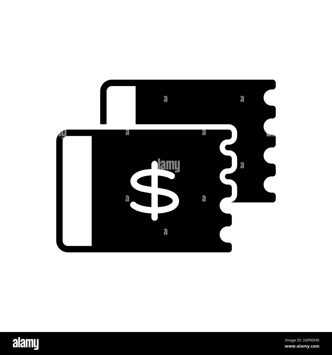 Icône de glyphe de coupon de réduction. E-commerce. Symbole graphique pour la conception de votre site Web, votre logo, votre application, votre interface utilisateur. Illustration vectorielle, EPS10. Banque D'Images