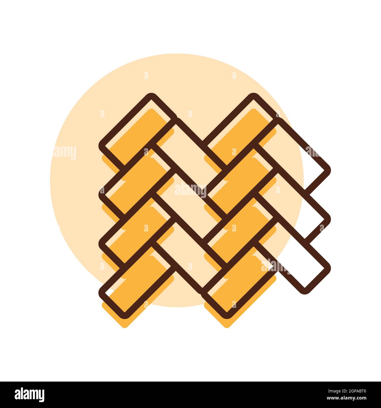 Icône parquet Vector Flat. Construction, réparation et construction. Symbole graphique pour la conception de votre site Web, votre logo, votre application, votre interface utilisateur. Illustration vectorielle, EPS10. Banque D'Images