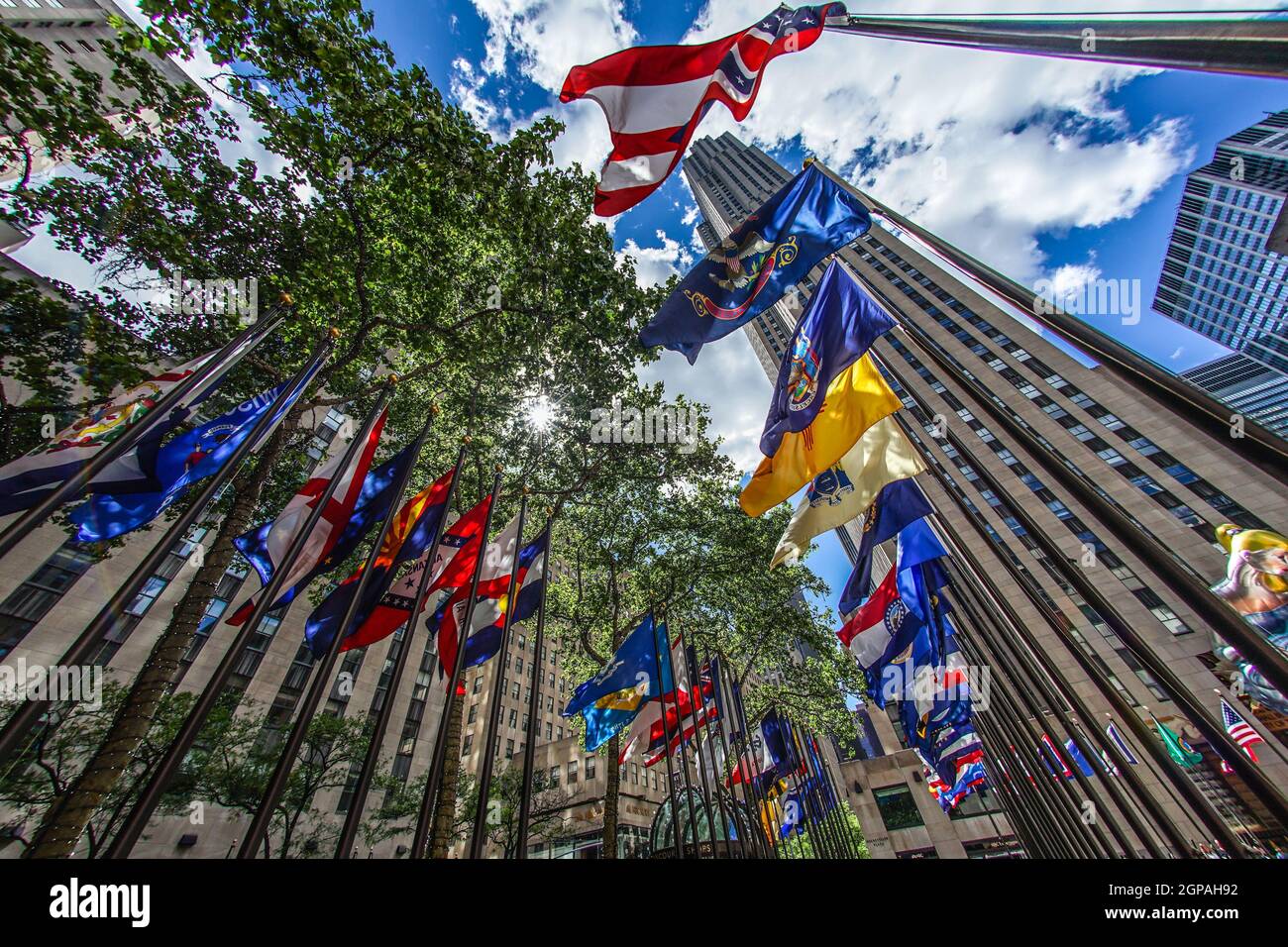 Image du Rockefeller Center (New York). Lieu de tournage : New York, Manhattan Banque D'Images Image du Rockefeller Center (New York). Lieu de tournage : New York, Manhattan Banque D'Images