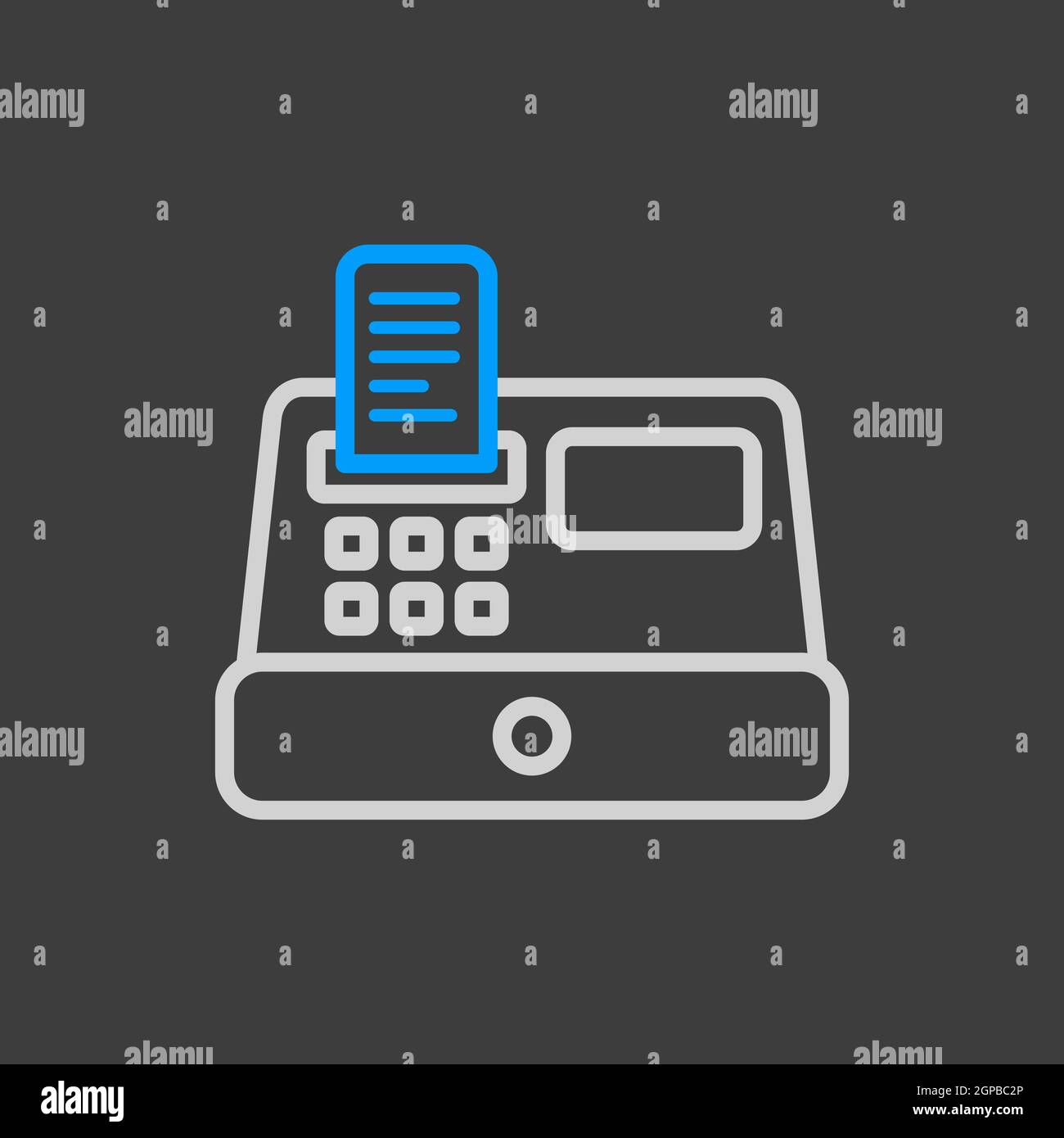 Paiement l'icône de la machine. E-commerce signe. Symbole graphique pour votre site web design, logo, app, l'assurance-chômage. Illustration vectorielle, EPS10. Banque D'Images