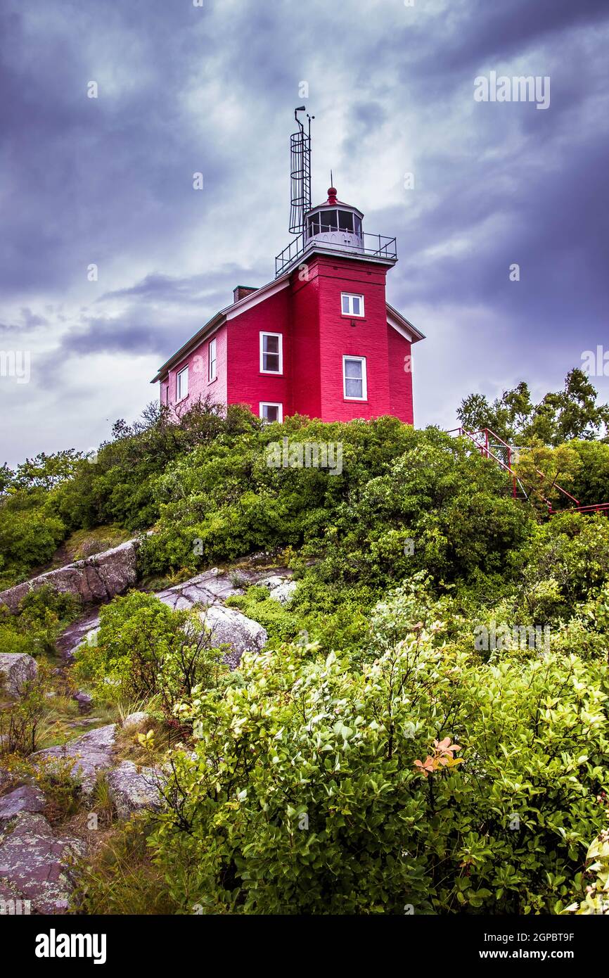 Marquette Harbor Lighthouse Banque D'Images