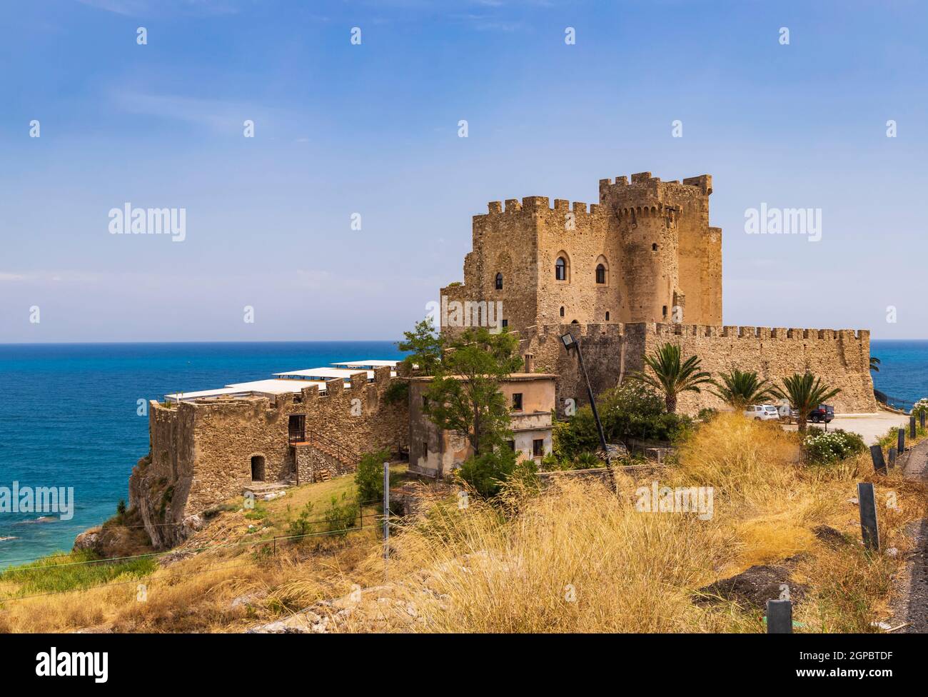 Château Castello Federiciano dans la province de Cosenza, Calabre, Italie Banque D'Images